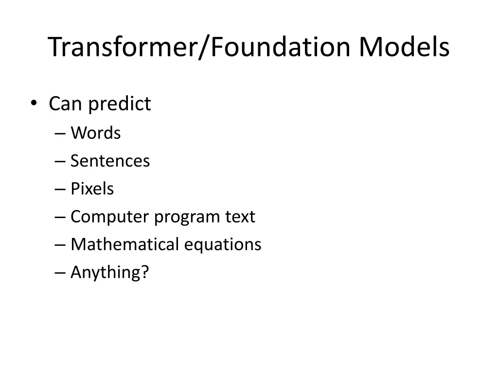 transformer foundation models 2