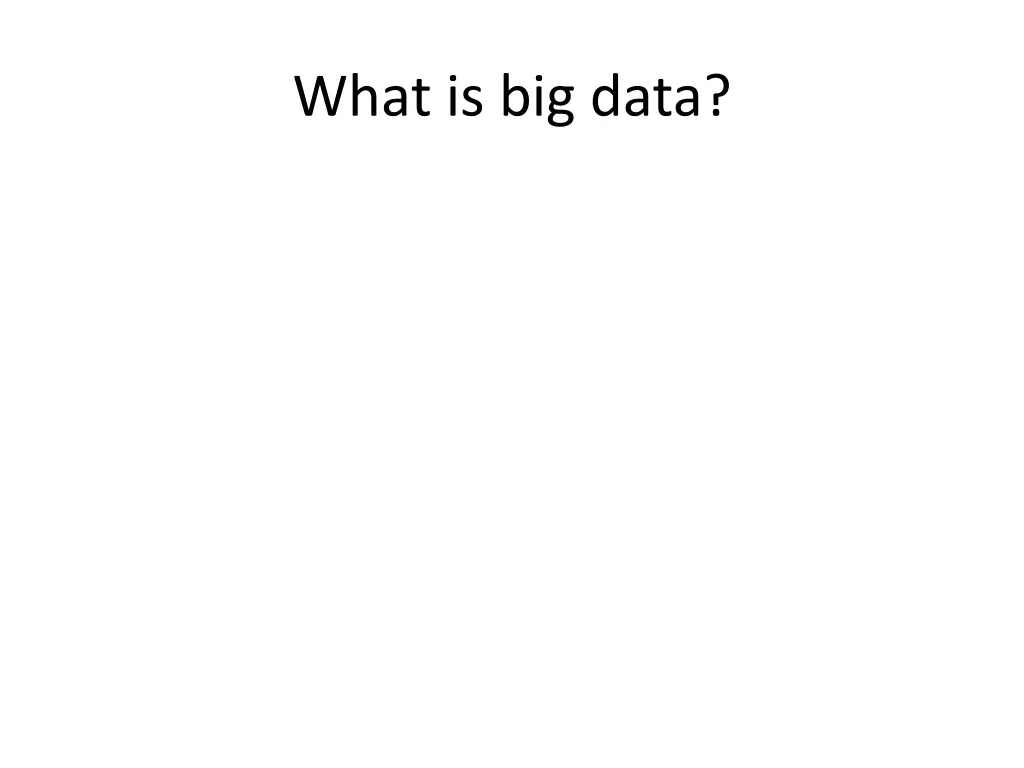 what is big data