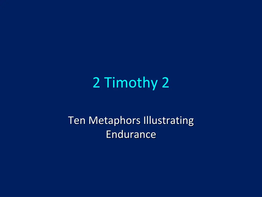 2 timothy 2