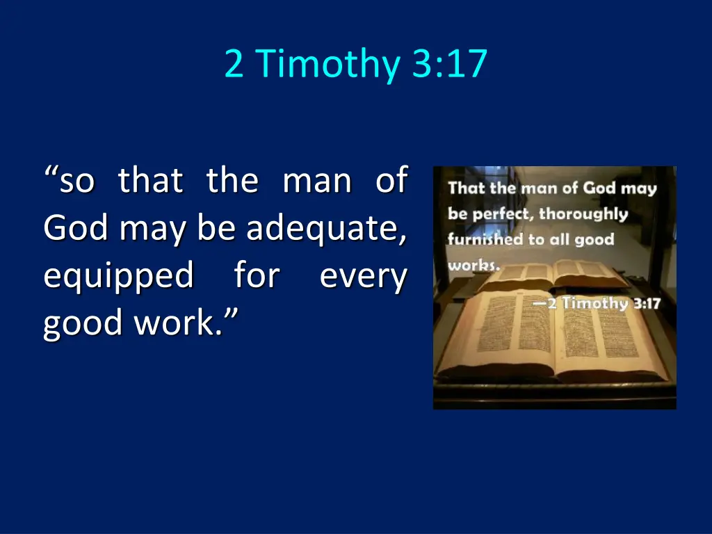2 timothy 3 17