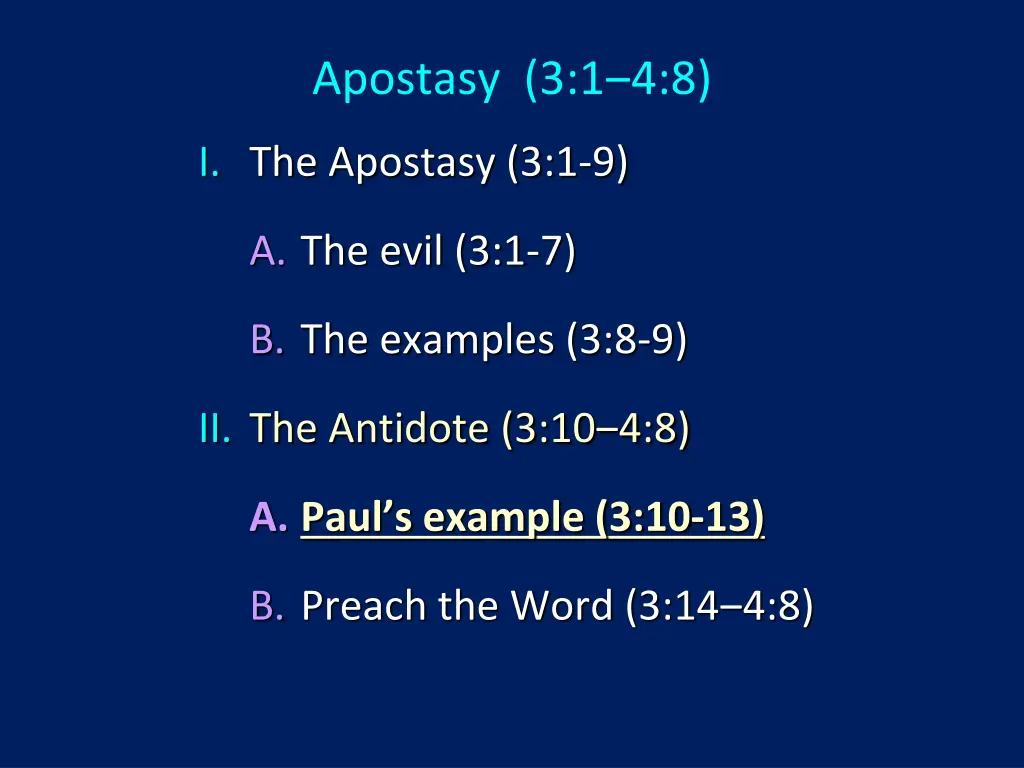 apostasy 3 1 4 8 5