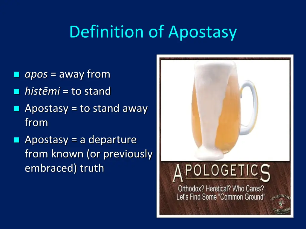 definition of apostasy