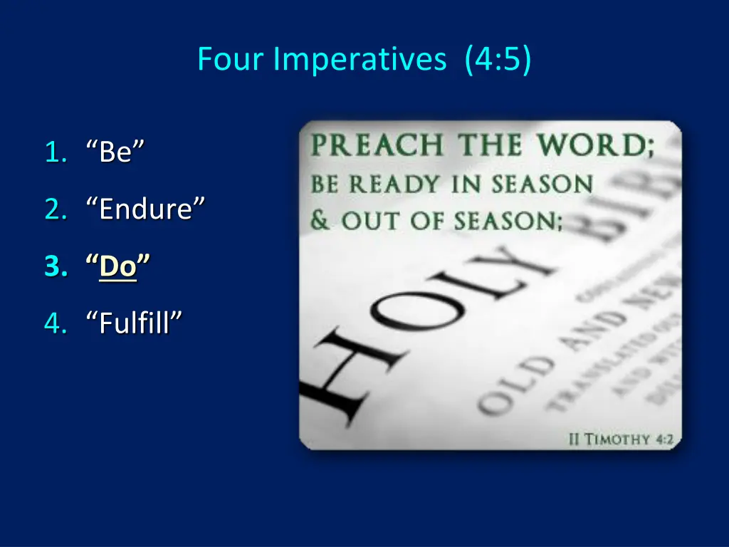 four imperatives 4 5 3