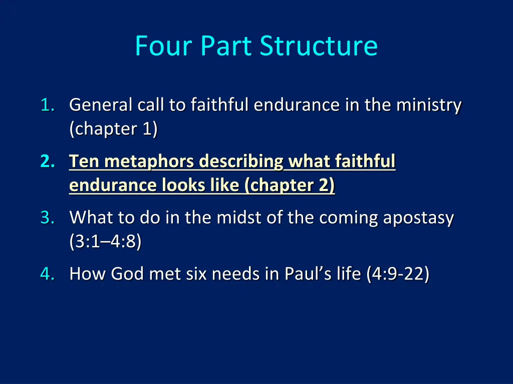 four part structure 2