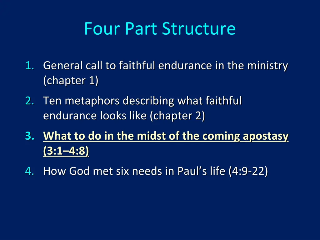 four part structure 3
