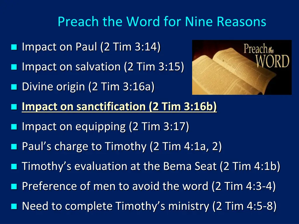 preach the word for nine reasons 4