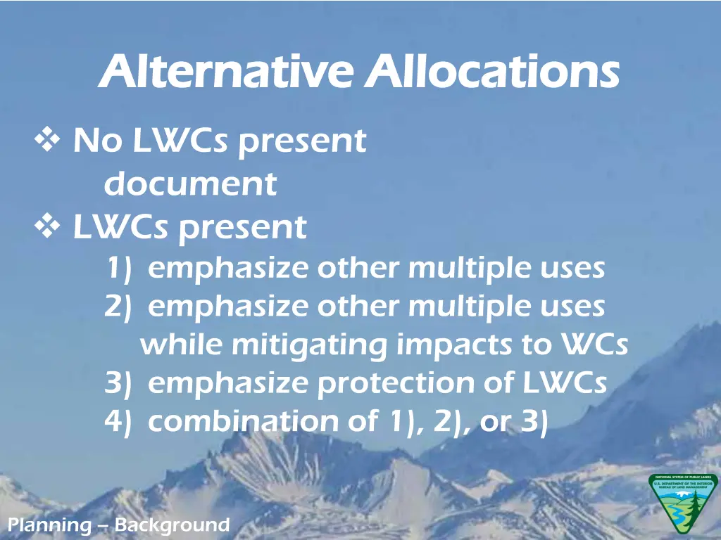 alternative allocations alternative allocations