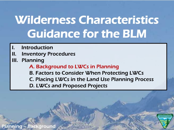 wilderness characteristics wilderness