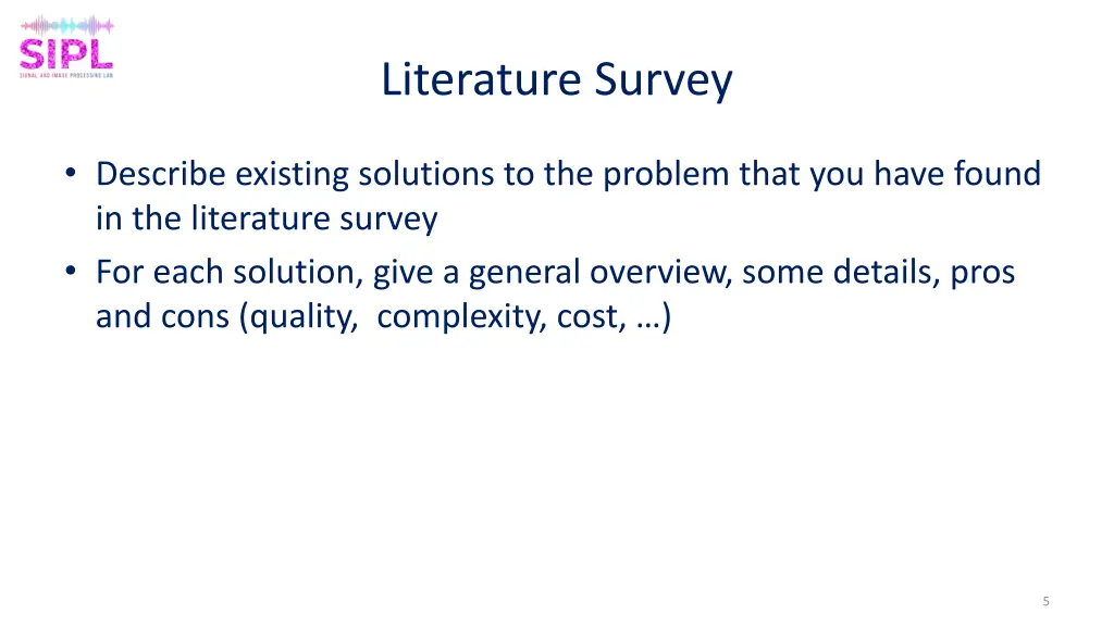 literature survey