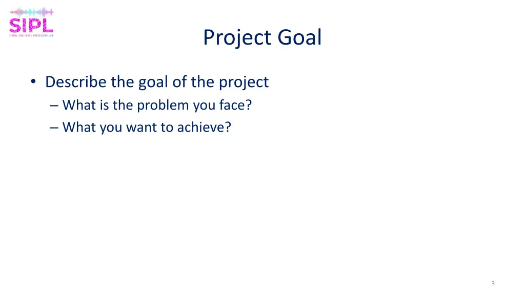 project goal