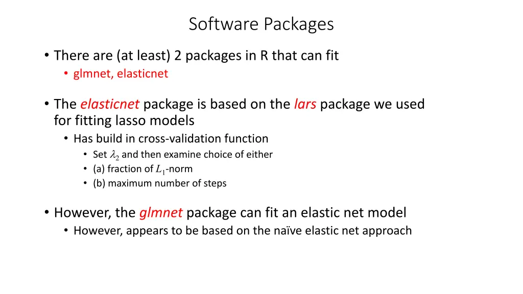 software packages