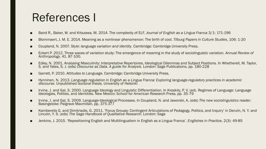 references i