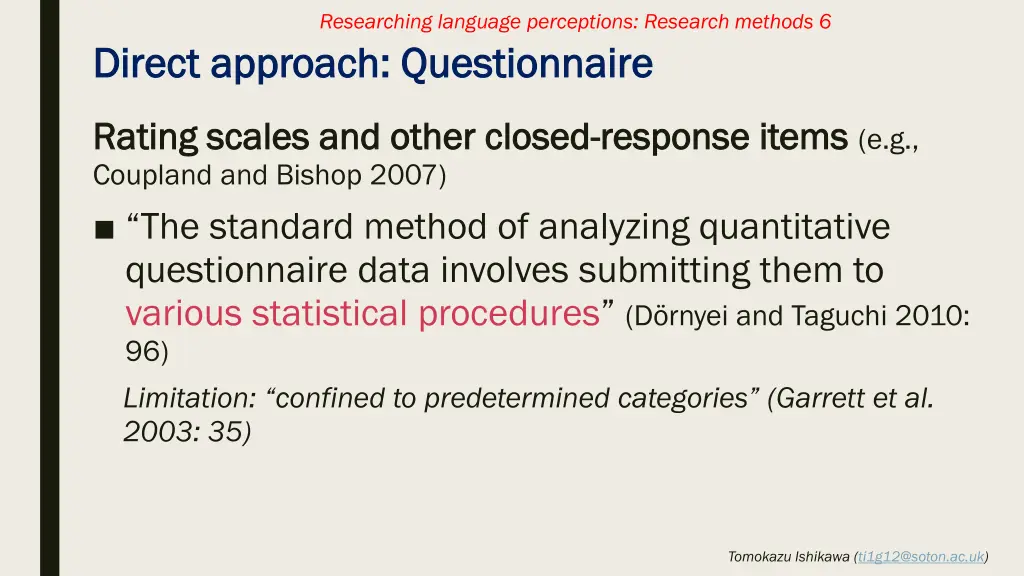 researching language perceptions research methods 5