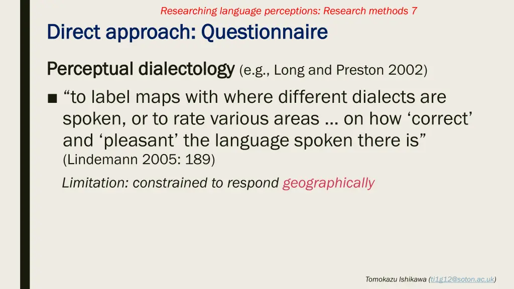 researching language perceptions research methods 6