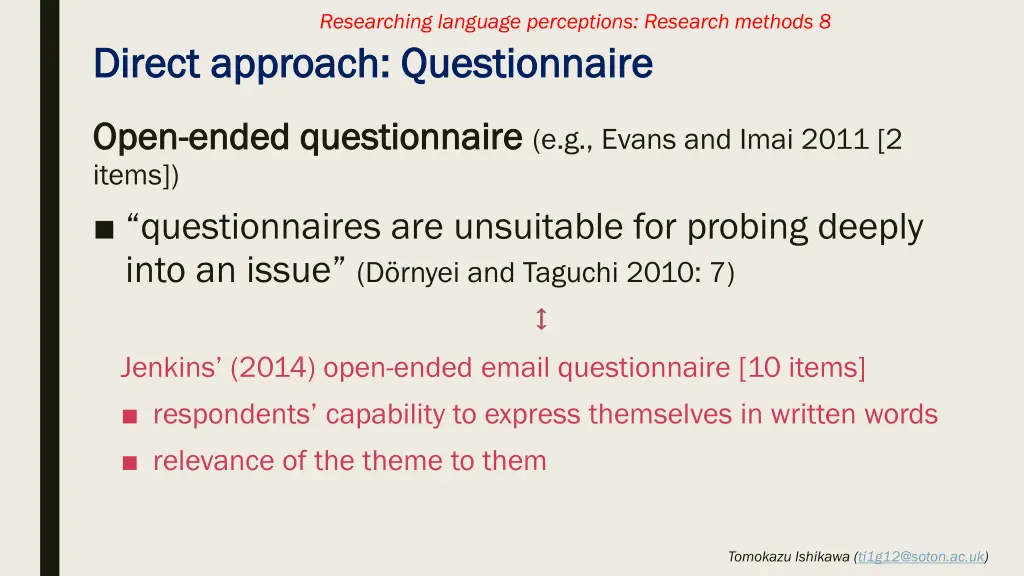 researching language perceptions research methods 7