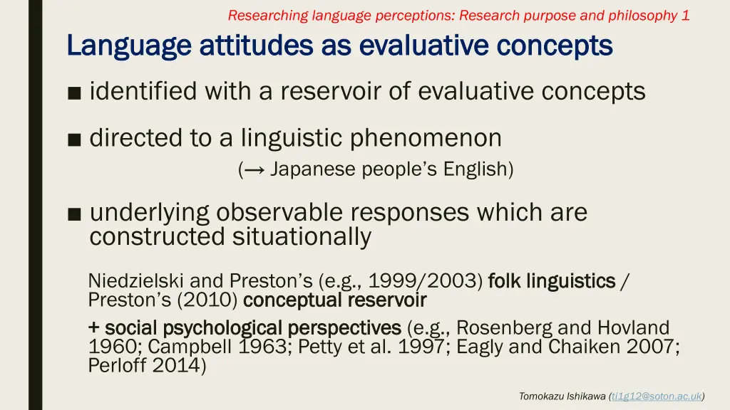 researching language perceptions research purpose