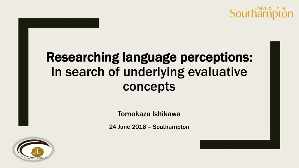 researching language perceptions researching