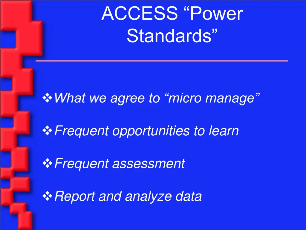 access power standards