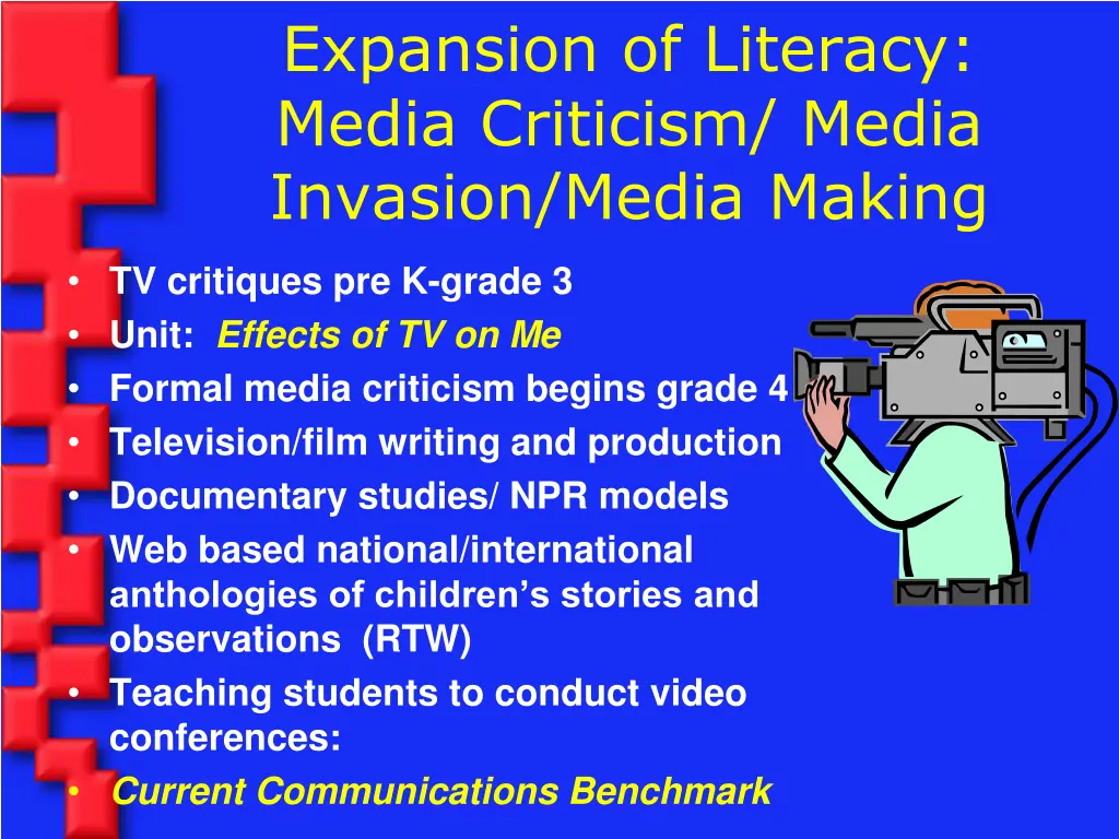 expansion of literacy media criticism media
