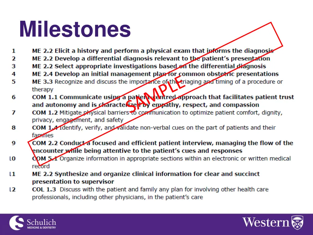 milestones