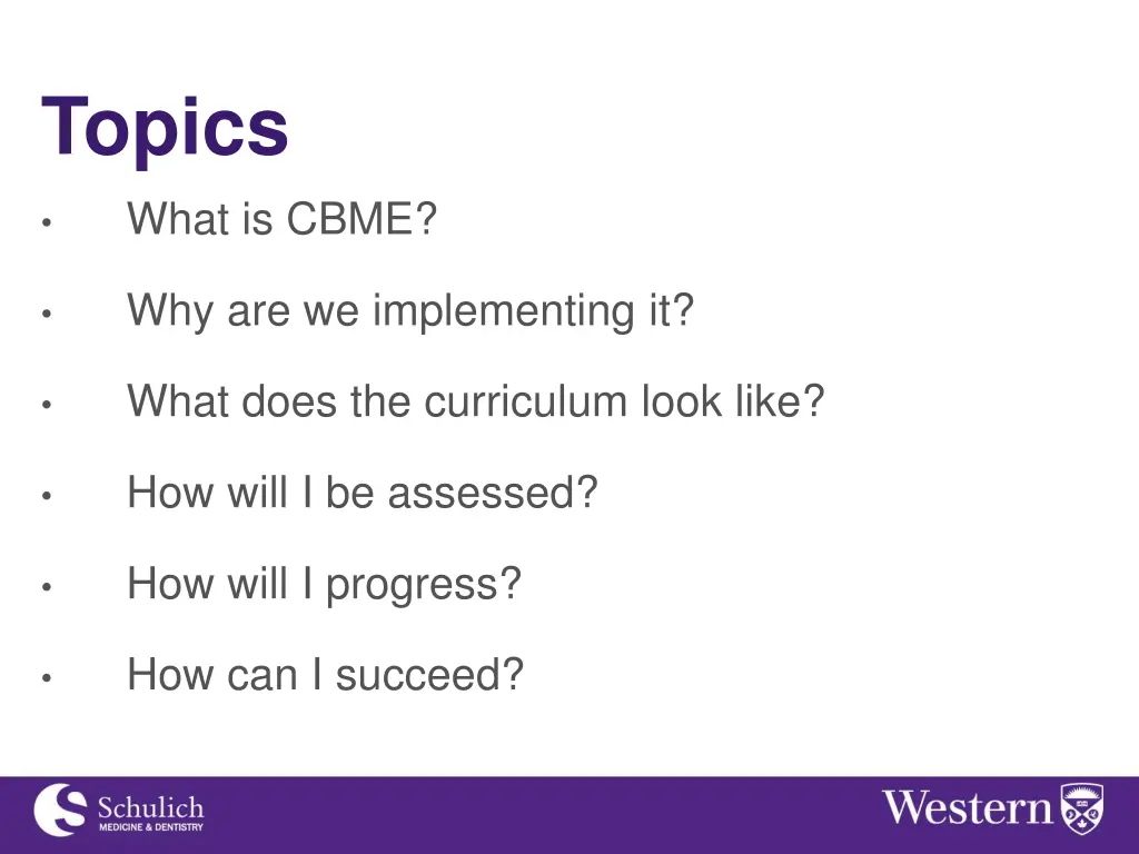 topics what is cbme