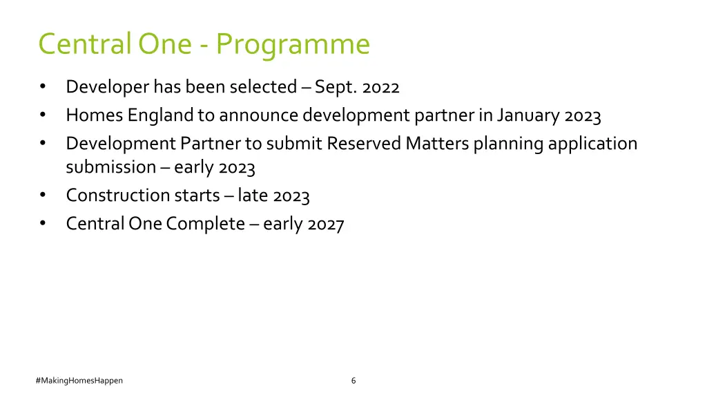 central one programme