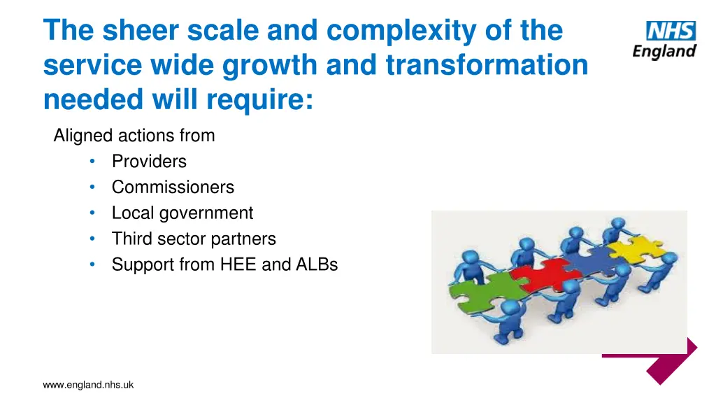 the sheer scale and complexity of the service