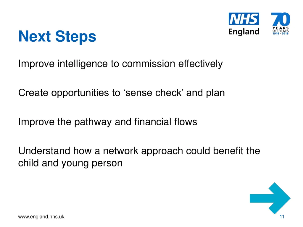 next steps
