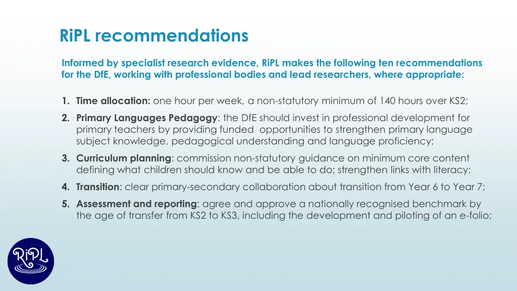 ripl recommendations