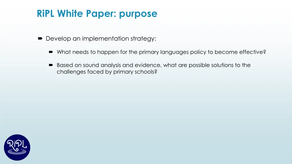 ripl white paper purpose