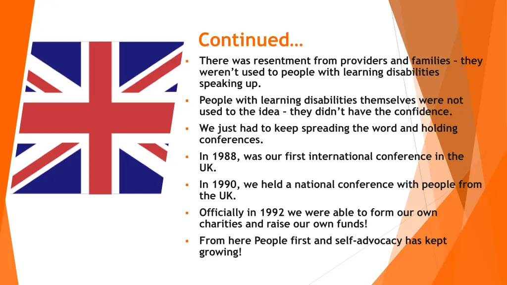 continued there was resentment from providers