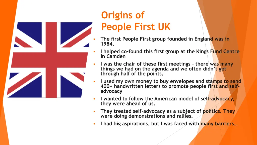 origins of people first uk