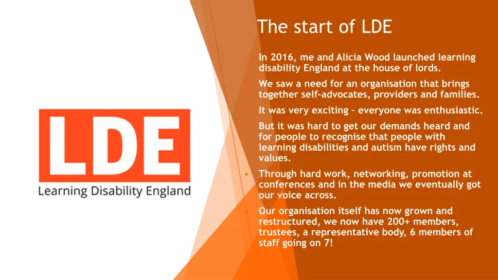 the start of lde