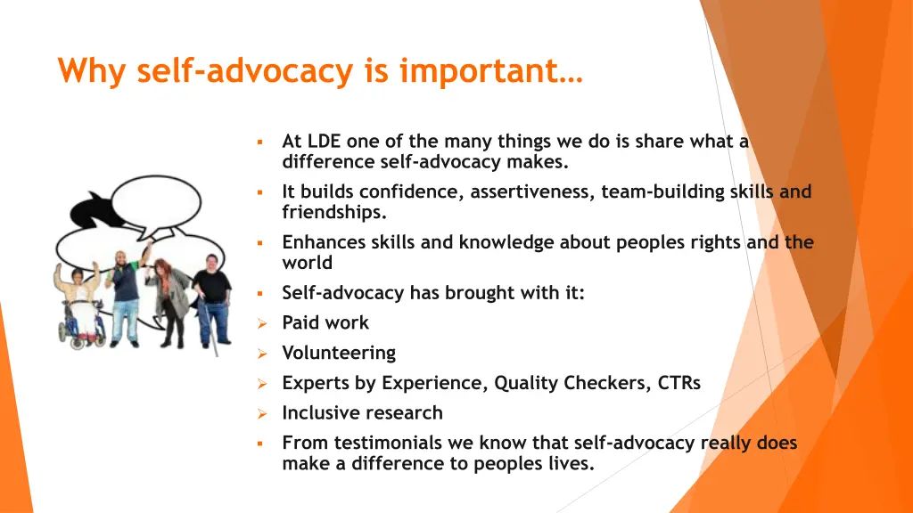 why self advocacy is important