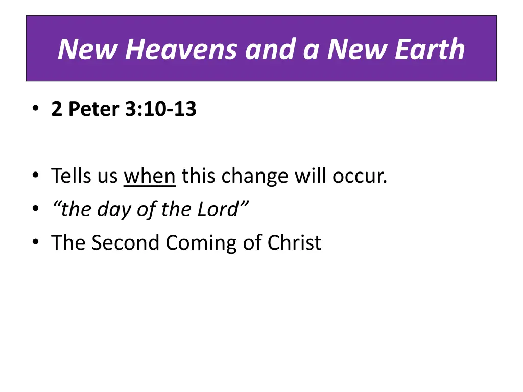 new heavens and a new earth 2