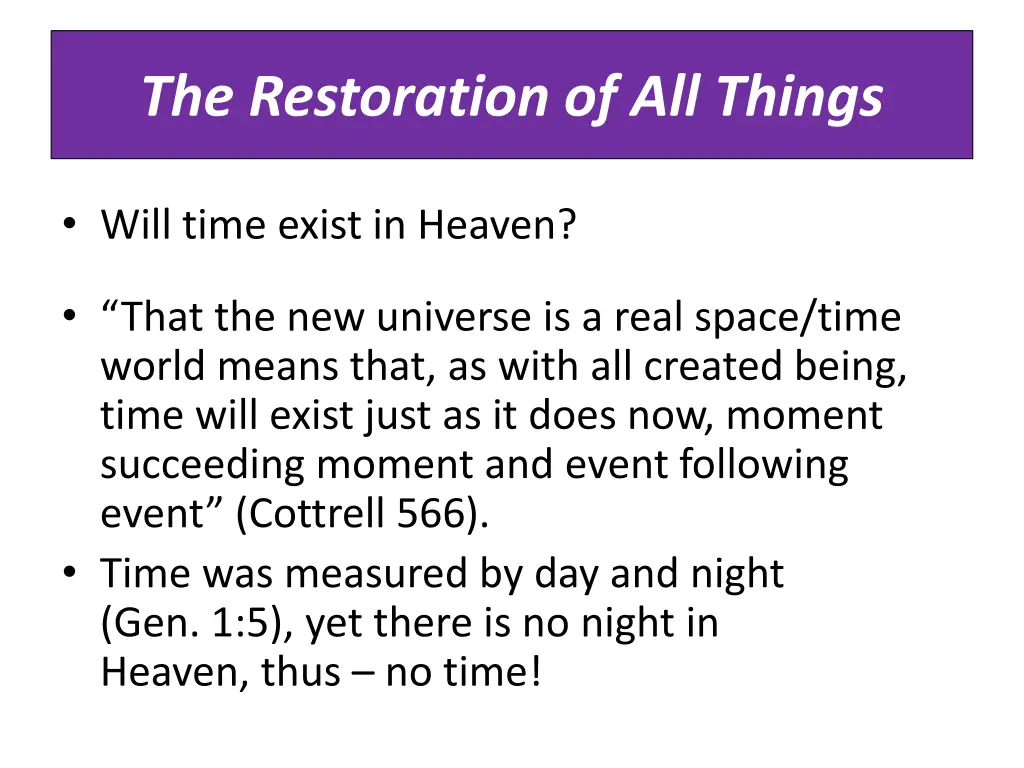 the restoration of all things 2