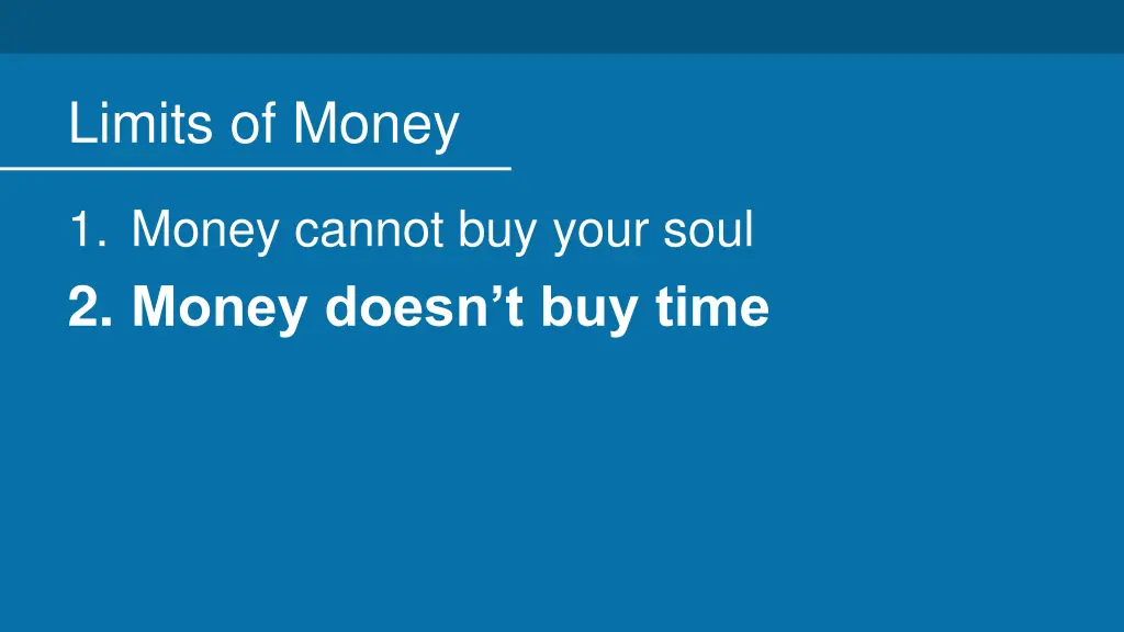 limits of money 1