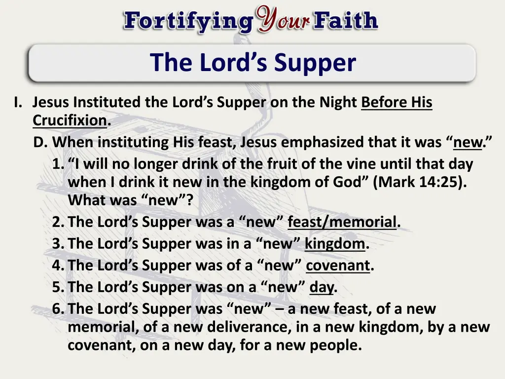the lord s supper 1