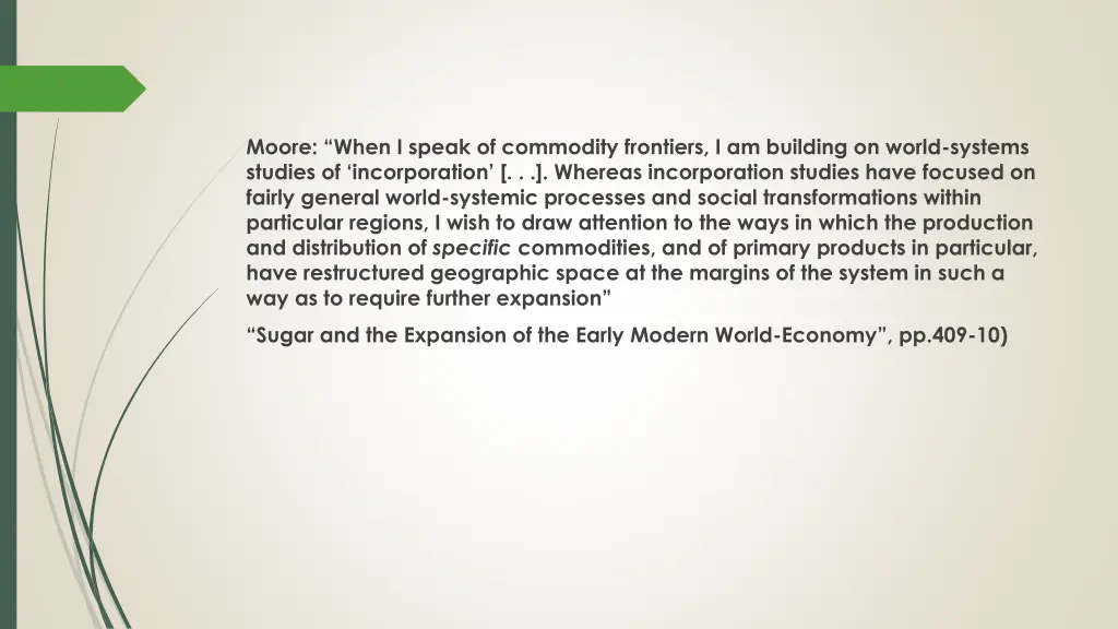 moore when i speak of commodity frontiers