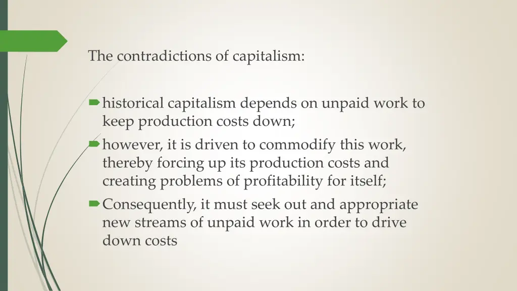 the contradictions of capitalism