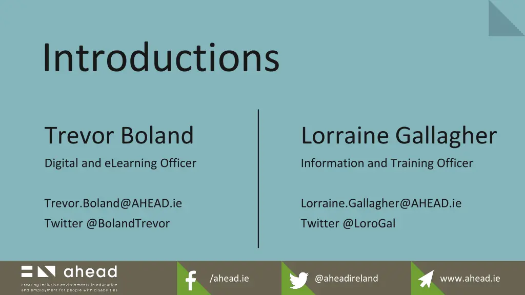 introductions