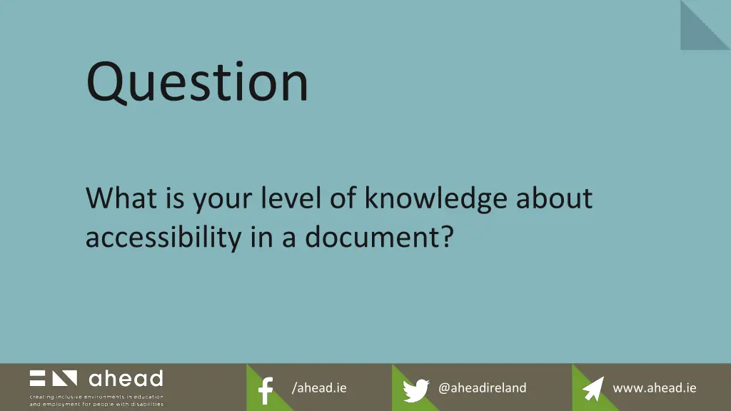 question