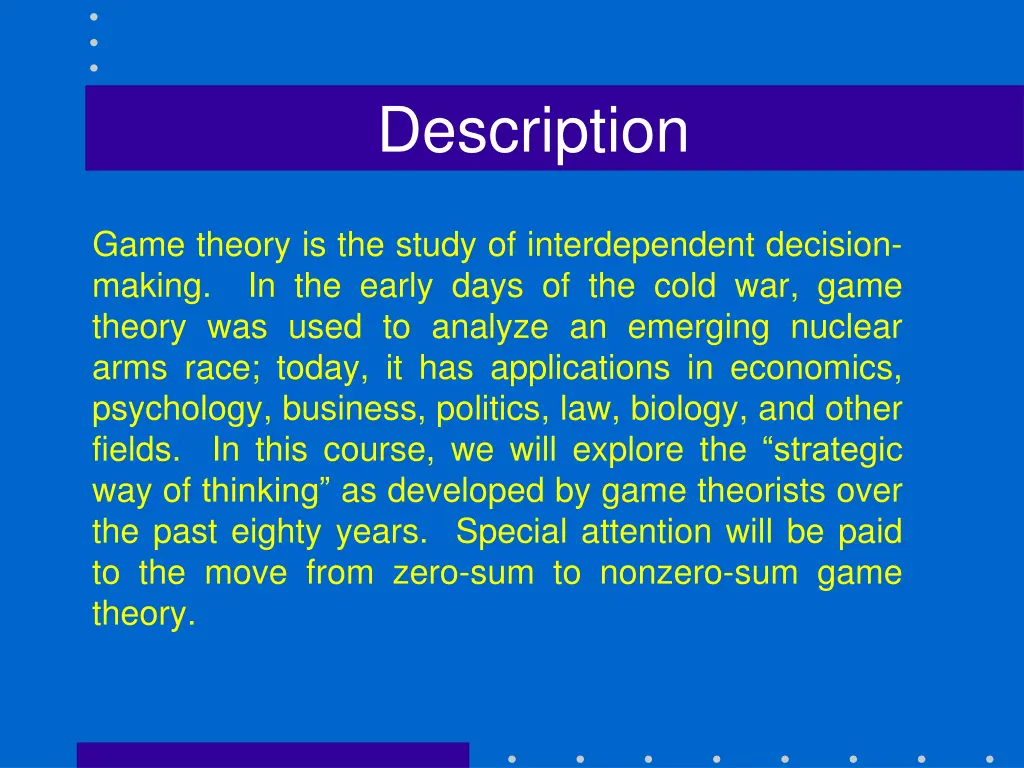description