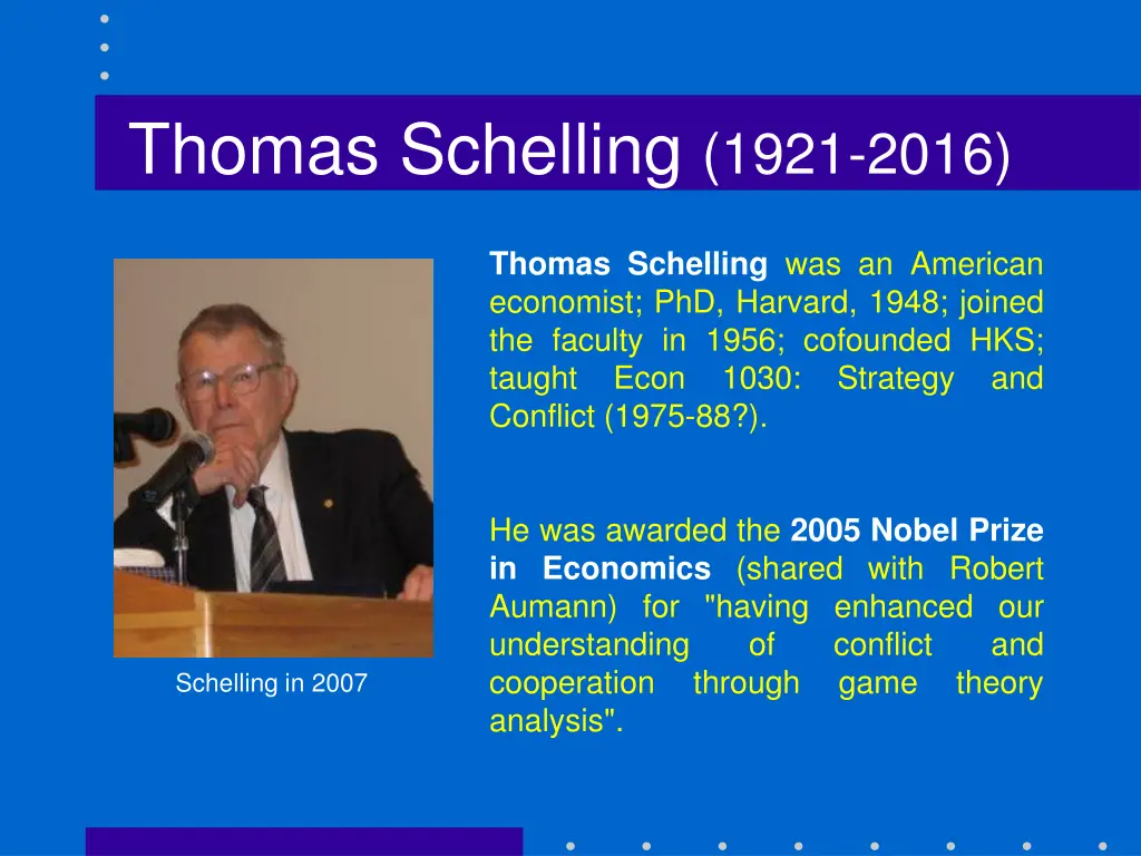 thomas schelling 1921 2016