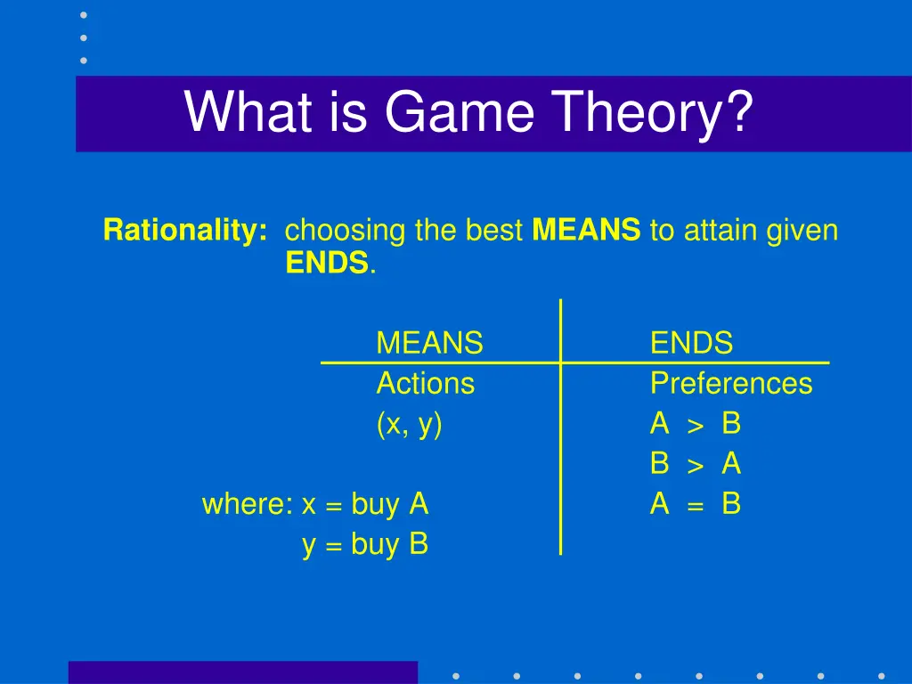 what is game theory 6
