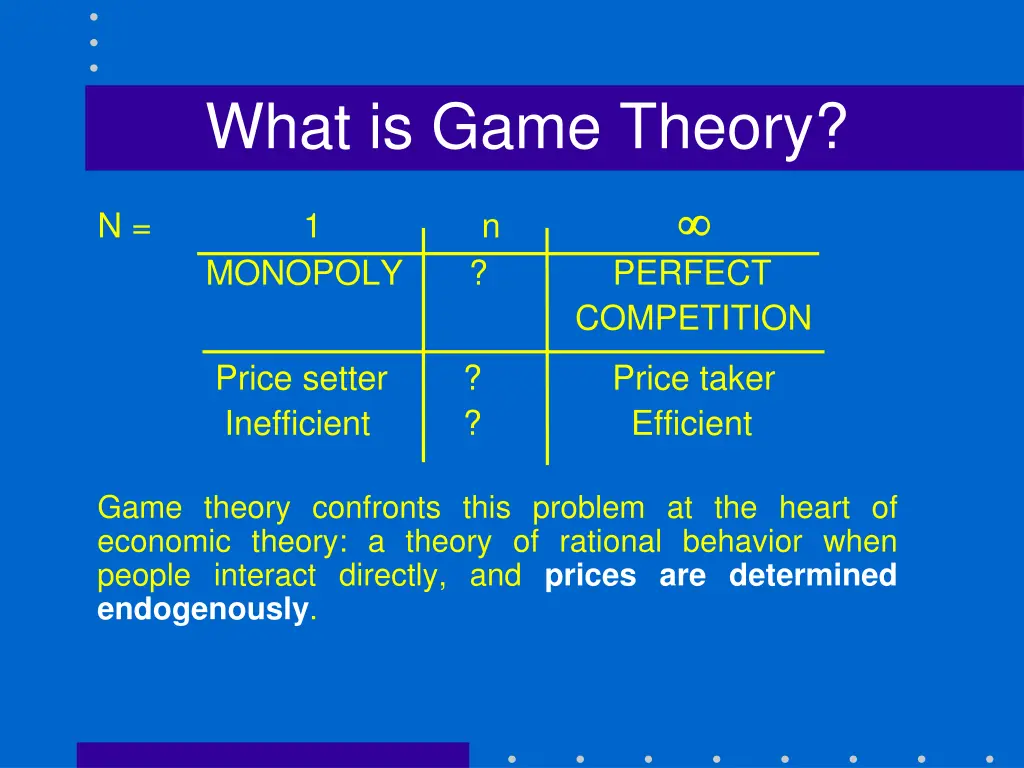 what is game theory 8