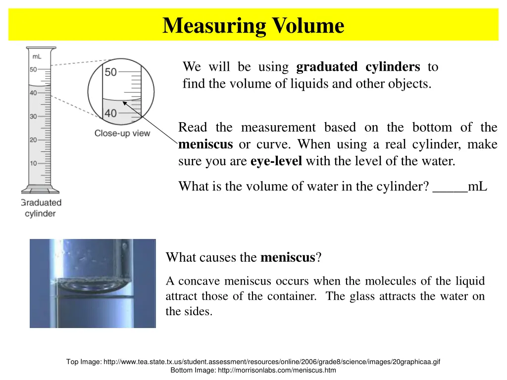 measuring volume