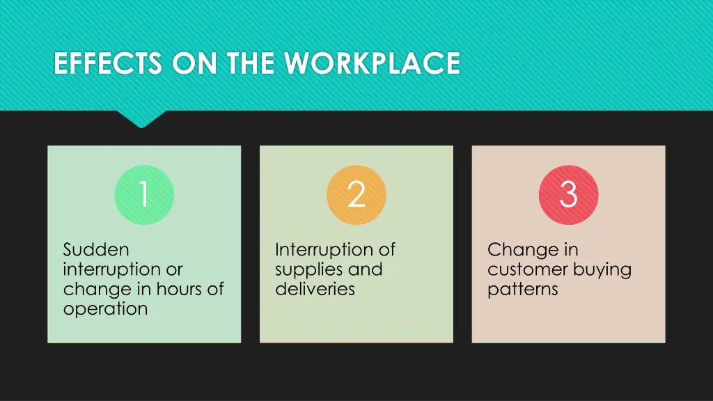 effects on the workplace