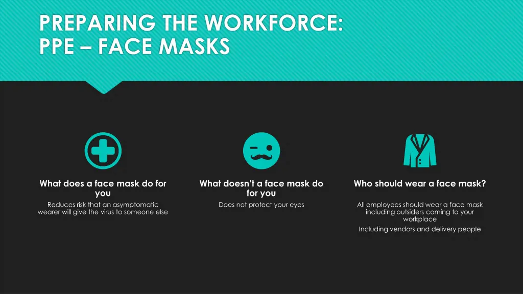 preparing the workforce ppe face masks