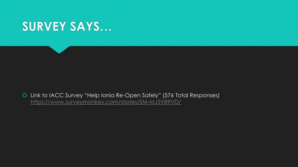survey says